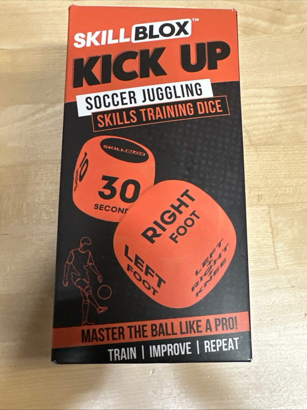Source Unknown SkillBlox Kick Up Soccer Juggling Dice - Orange